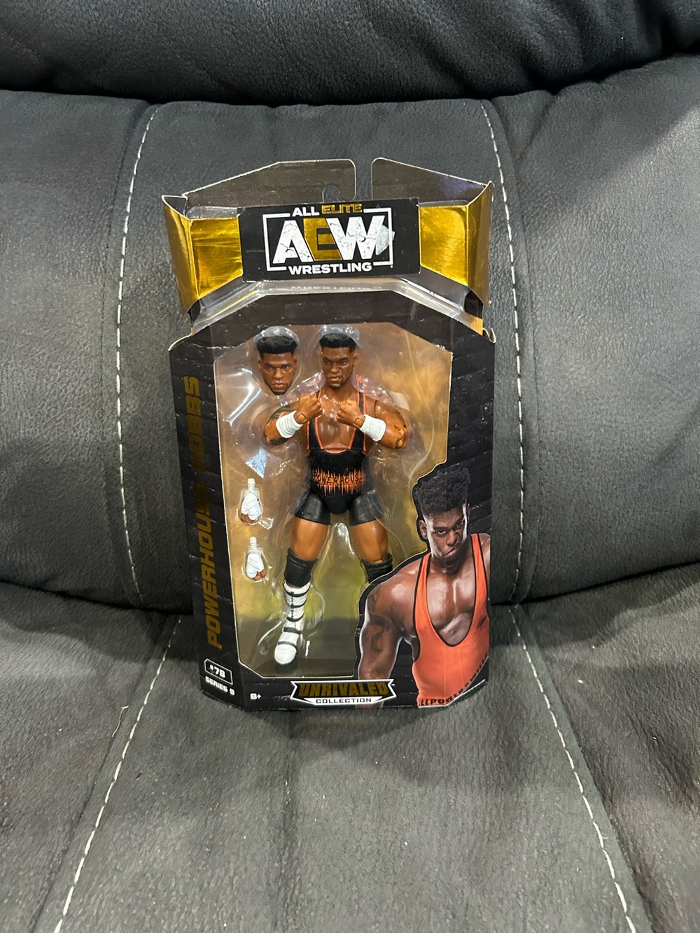 Powerhouse Hobbs AEW Jazwares- Unrivaled s9! MOC! One and only figure so far!!